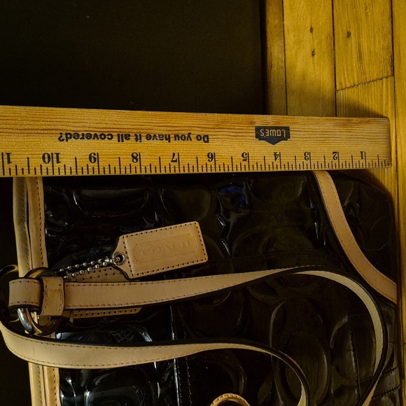 Coach patent leather tote. PRE-LOVED. - Picture 7 of 16